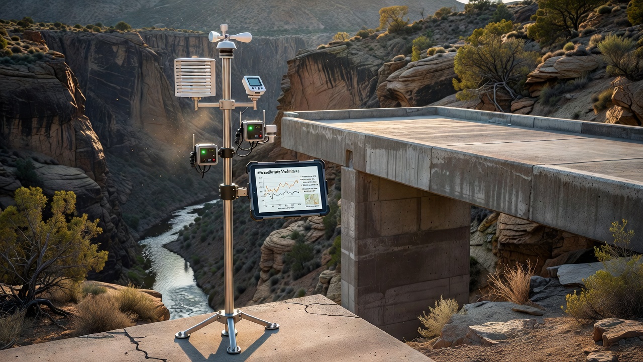 Sensor Networks at Elevated Pier Sites Track Microclimate Variations in Canyon Depths