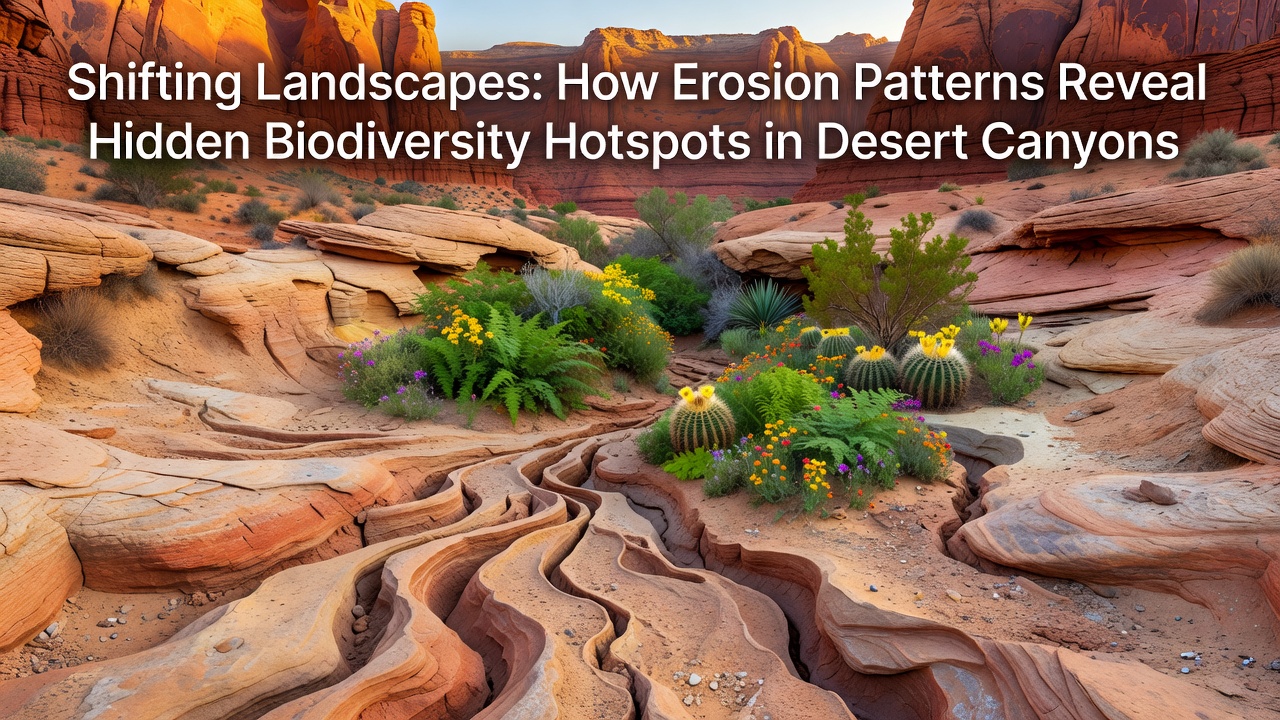 Shifting Landscapes: How Erosion Patterns Reveal Hidden Biodiversity Hotspots in Desert Canyons